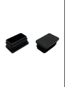 Dikdörtgen Demir Profil İç Tapa Geçme Plastik Ayak Geçme Koruma Plastiği(40MM x 30MM)(SİYAH) Siyah 40mm x 30mm SİYAH - 2 ADET - 4