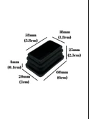 Dikdörtgen Demir Profil İç Tapa Geçme Plastik Ayak Geçme Koruma Plastiği(60MM x 20MM)(SİYAH) Siyah 60mm x 20mm SİYAH - 2 ADET thumbnail 5