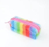 Unicus Big Zip Süper Rainbow Tavşan Tüylü Kalem Kutusu SYG-Unicus988 thumbnail 2