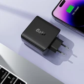 Acefast 100W PD 3X USB-C + USB-A 4 Port Hızlı Şarj Aleti Isı Düşüren GaN Destekli Akım Korumalı Güç Adaptörü iPhone & Android & iPad & MacBook Type-C - A94 - 5