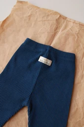 Lacivert Kaşkorse Bebek Tayt thumbnail 3