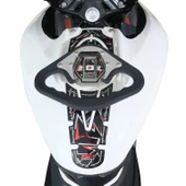 GP Kompozit Bajaj Pulsar NS 200 2011-2024 Uyumlu Depo Üstü Artçı Tutamak Siyah - 3