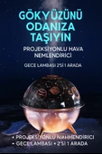 Projektörlü Yansıtmalı Çocuk Bebek Odası Gece Lambası Hava Nemlendirici İkisi Bir Arada - 1
