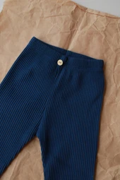 Lacivert Kaşkorse Bebek Tayt thumbnail 4