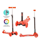 Torutoys Kırmızı Twist Işıklı Scooter Kırmızı thumbnail 2