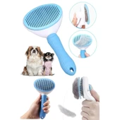 Cuervo Otomatik Temizlenen Kedi Köpek Tarağı ( Mavi ) - 1