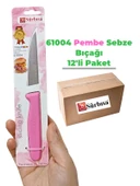 Sürbisa 61004 Sebze Bıçağı Pembe 1 Koli (12 adet) - 1