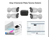 Hikvision 4mp 4 Kameralı Plaka Tanıma Sistemi Yazılım Ve Kontrol Paneli Dahil Set - 1