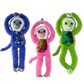 Süslü Maymunlar Peluş Oyuncak 45 cm 1 adet thumbnail 2