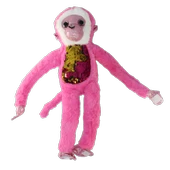 Süslü Maymunlar Peluş Oyuncak 45 cm 1 adet thumbnail 4