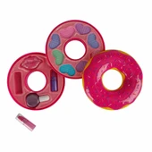 Donut Şekilli 2 Katlı Makyaj Güzellik Seti - 1