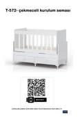 Kaktüs Avm Anne Yanı Sallanır Bebek Beşiği, Gri Uyku Setli, Yataklı, Çekmeceli 60 X 120 - 4