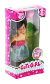 Cute Girl Pembe Balonlu Kumral Mini Bebek - 1