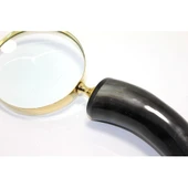 Pirinç Boynuz Saplı Büyüteç Model 3 thumbnail 2