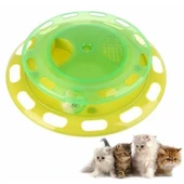 Döner Tablalı Kedi Yemek Yeme Kabı Eğlenceli Kedi Yemek Tabağı thumbnail 6