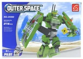 Ausini Outer Space 276 Parça Yeşil Robot thumbnail 3
