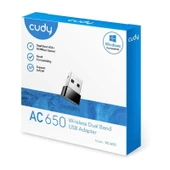 Cudy WU650 650Mbps USB 2.0 Nano Kablosuz WiFi Alıcı Adaptör - 3