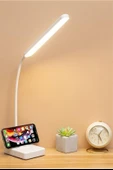 İnce Uzun USBli Dokunmatik 3 Kademeli 360 Derece Özel Göz Korumalı led Lityum Masa Lambası thumbnail 7