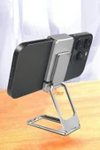 360 derece Dönen Tüm Telefon Tipleri İle Uyumlu Metal Telefon Standı Braket thumbnail 8