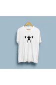 Oversize Squat Master tasarımlı unisex Gym / fitness T-shirt thumbnail 4