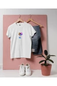 Oversize Mini Dalgıç ve Ahtapotlu tasarım unisex T-shirt thumbnail 6
