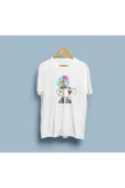 Oversize Sandy Cheeks / Sponge Bob tasarımlı unisex T-shirt thumbnail 1