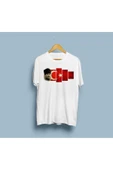 Oversize Mustafa Kemal Atatürk ve Türk bayrağı tasarım unisex T-shirt thumbnail 4