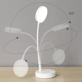 Yuvarlak USBli Dokunmatik 3 Kademeli 360 Derece  Özel Göz Korumalı Led Lityum Masa Lambası thumbnail 5