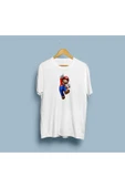 Oversize Super Mario tasarımlı unisex T-shirt thumbnail 4