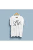 Oversize Save The Date yazılı unisex T-shirt thumbnail 1