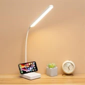 İnce Uzun USBli Dokunmatik 3 Kademeli 360 Derece Özel Göz Korumalı led Lityum Masa Lambası thumbnail 1