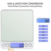 Dijital Hassas Mutfak Terazisi Hassas Tartı 2000 Gr/01 Gr Hassasiyet thumbnail 2