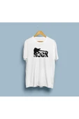 Oversize Rock yazılı / tasarımlı unisex T-shirt thumbnail 3