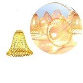 Parti ve Özel Gün Dekorasyonu Çan Şeklinde Metal Şerit Led Işık thumbnail 4