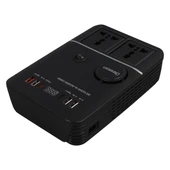 Olesson 1661 DC 12-24V 200W Oto Araç Power İnverter 2x Çakmak Girişi - 2x TYPE-C - 4x USB - 2x 220V Üniversal Priz - 4
