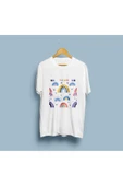 Oversize Premium Renkli Semboller Vektör çizim unisex T-shirt thumbnail 4