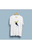 Oversize Johhny Bravo tasarımlı unisex T-shirt thumbnail 2