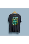 Oversize Wave İ'm Coming (dragon) baskılı T-shirt thumbnail 5
