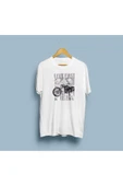 Oversize Hızlı Yaşa Motorsiklet Tasarım unisex T-shirt thumbnail 4