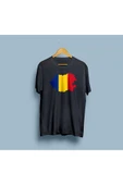 Oversize Romania / Romanya Bayrağı ve Haritası tasarım unisex T-shirt thumbnail 8