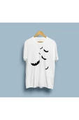 Oversize Yarasa baskılı tasarım t-shirt thumbnail 1