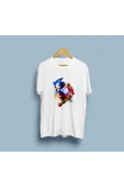 Oversize Super Sonic Tasarım Unisex T-shirt thumbnail 3
