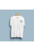 Oversize Yıldız Çemberi tasarım Cep üstü unisex T-shirt thumbnail 4