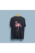 Oversize Flamingo Tasarımı Unisex T-shirt thumbnail 7