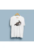 Oversize Madagaskar Kral Juilen / Lemur Kral tasarım unisex T-shirt thumbnail 3