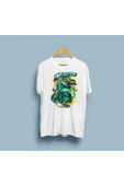 Oversize Wave İ'm Coming (dragon) baskılı T-shirt thumbnail 1