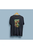 Oversize Green Cacatus coscoot tasarımlı unisex T-shirt thumbnail 5