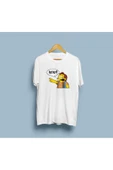 Oversize Karikatür Ha Ha! Tasarım Unisex T-shirt thumbnail 4