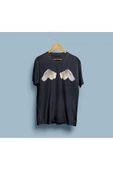 Oversize Melek Kanatları Tasarım Unisex T-shirt thumbnail 7