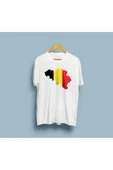 Oversize Belgium / Belçika tasarım unisex T-shirt thumbnail 3